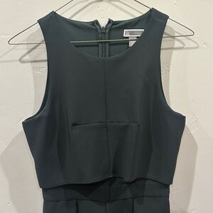 Nordstrom Dark Green Sleeveless Jumpsuit